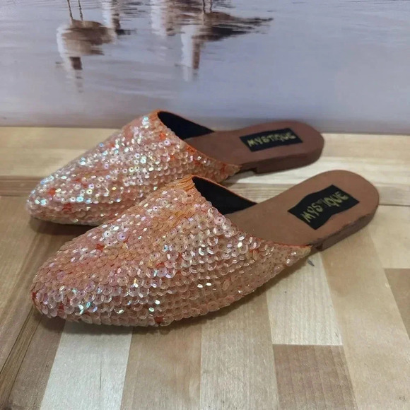 MYSTIQUE SEQUINS FLATS SIZE 8 NWOB - Picture 1 of 5